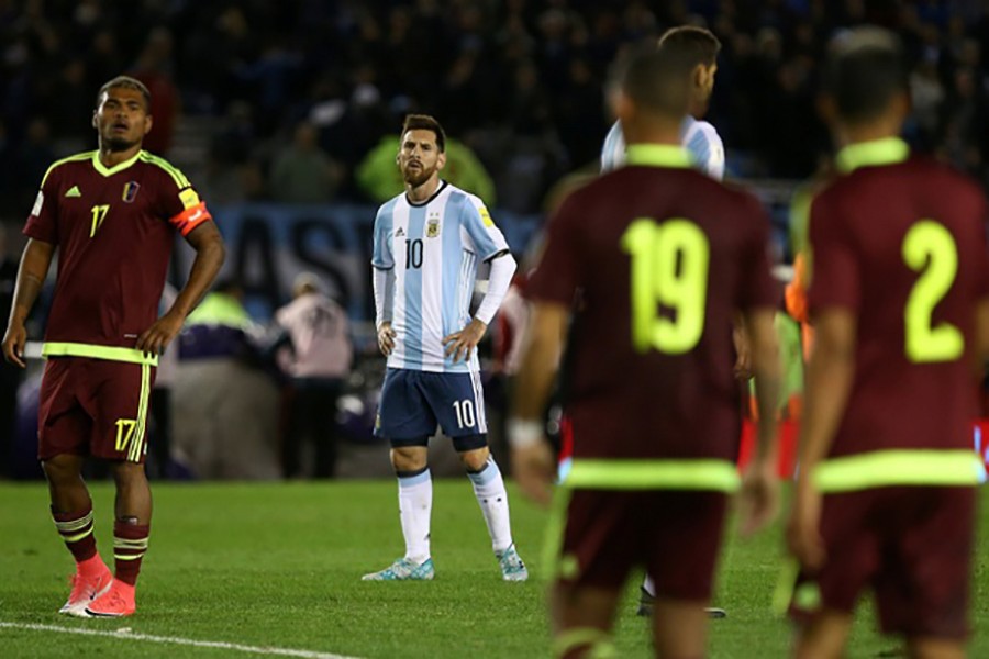 Argentina struggle to Venezuela draw