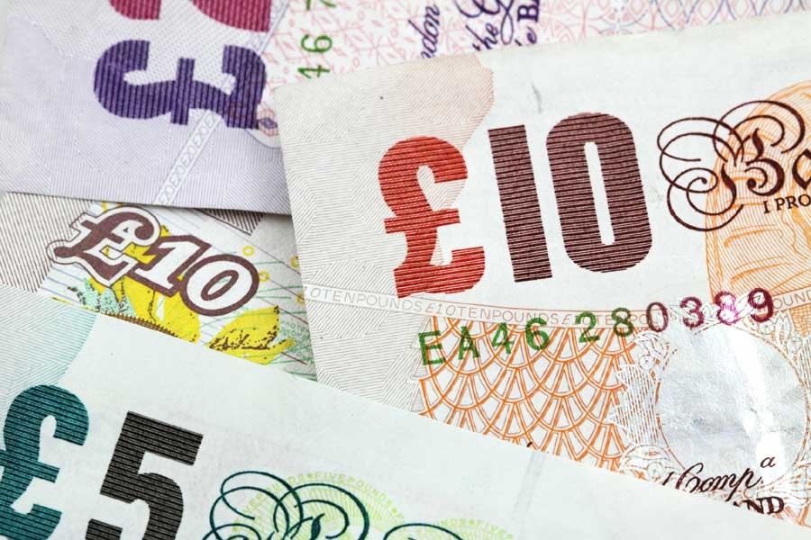Sterling skids to two-week lows