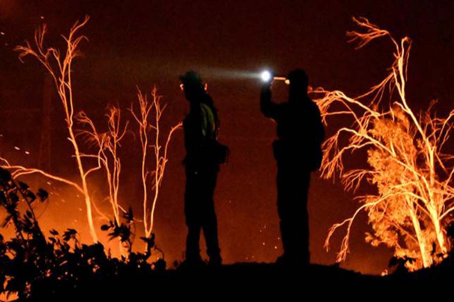 California wildfire becomes largest on record in the state