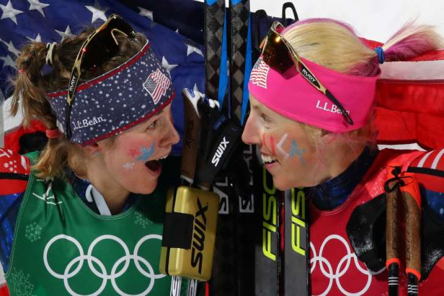 Diggins fetches US gold in cross-country skiing