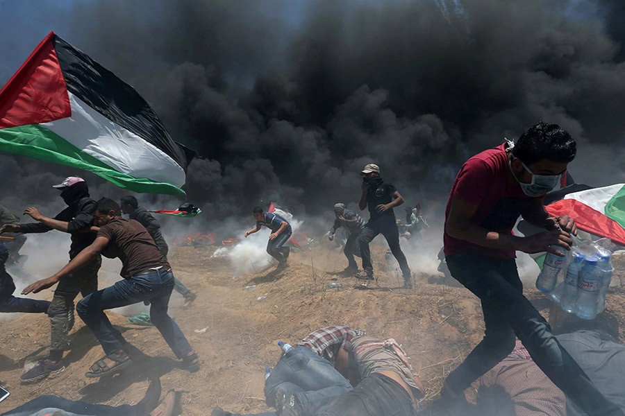 Gaza braces for more protests after 55 Palestinians killed