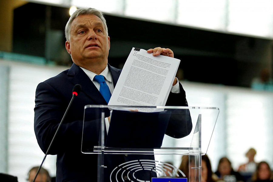 European Parliament votes to punish Hungary