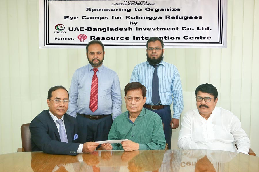 UBICO  sponsors  eye camp  for Rohingya