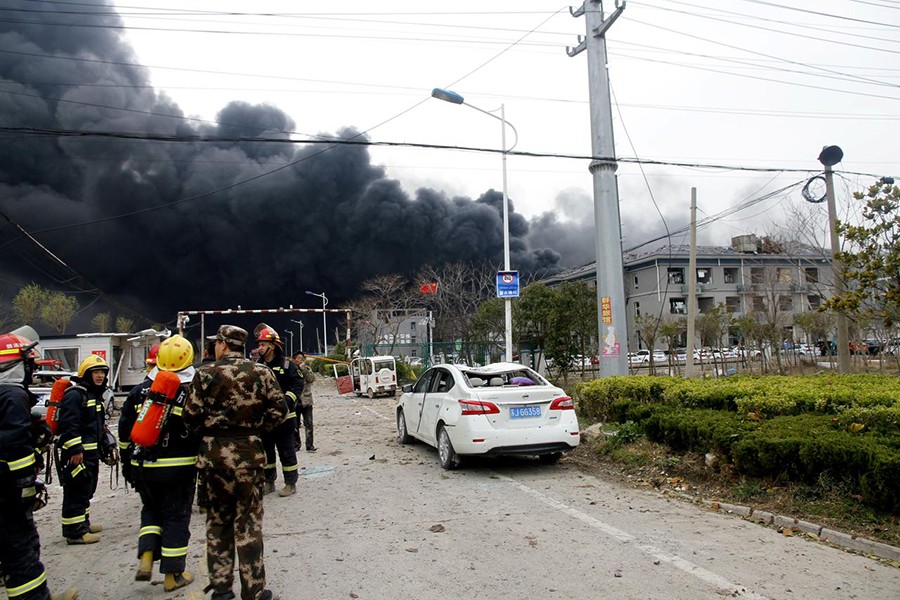 China chemical plant explosion leaves 47 dead, 640 injured