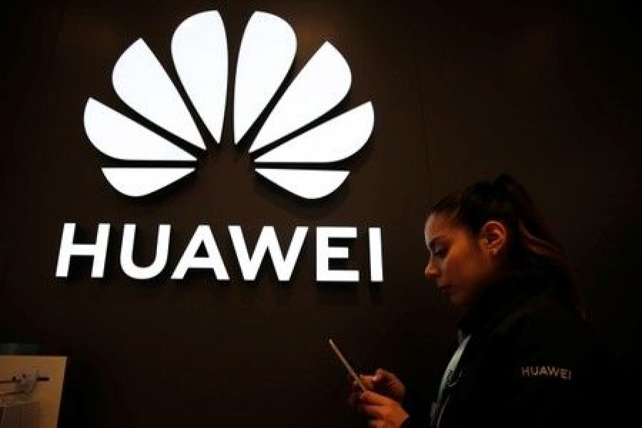 A Huawei signage is pictured at their store at Vina del Mar, Chile, July 14, 2019. Reuters