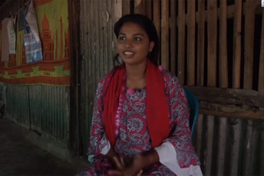 The photo was captured from a video footage