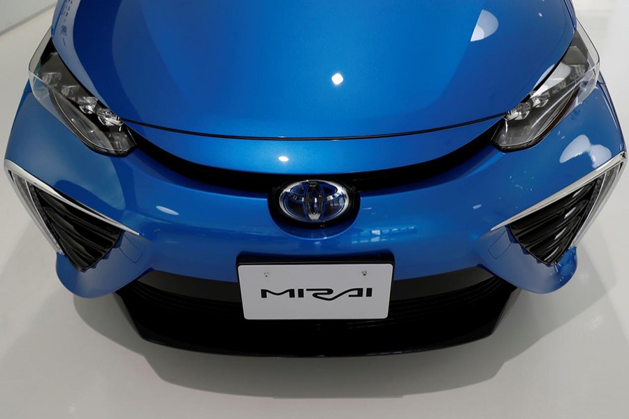 Toyota Motor Corp's Mirai fuel cell vehicle (FCV) is displayed at the company headquarters in Toyota, Aichi prefecture, Japan on May 17, 2018 — Reuters/Files