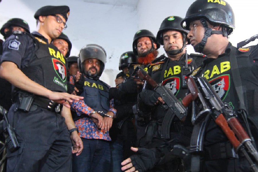 RAB arrested Samrat and his close aide Enamul Haque Arman in Cumilla on Saturday last — UNB/Files