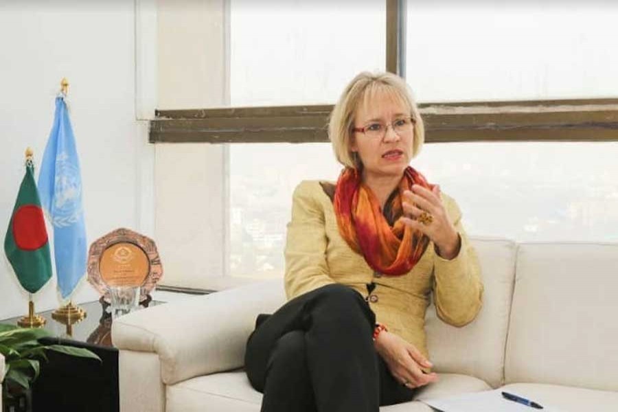 UN Resident Coordinator in Bangladesh Mia Seppo is seen in this photo - Collected