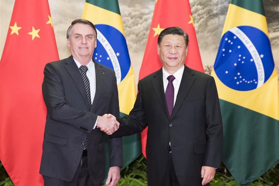 Chinese, Brazilian presidents hold talks