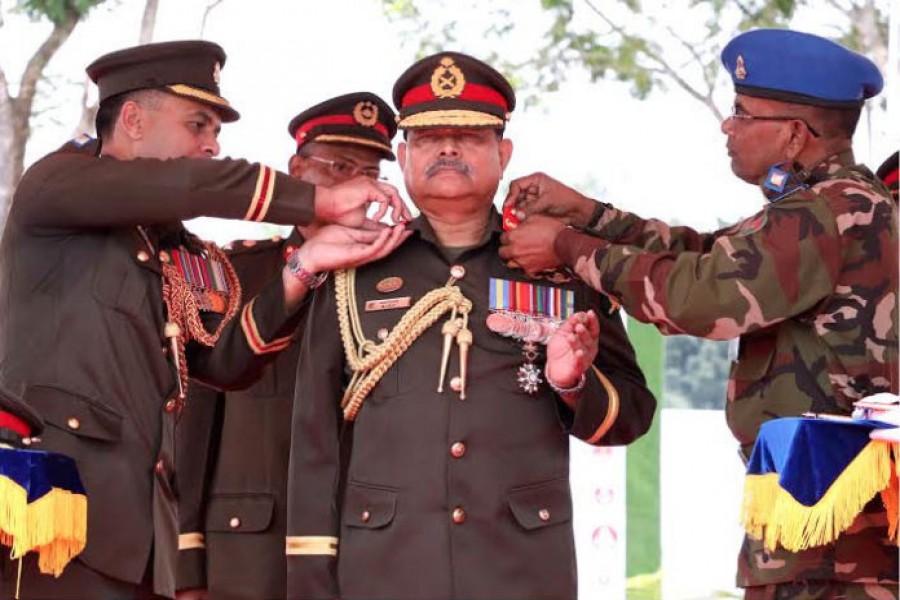 Army Chief adorned as 7th Col Commandant of Corps of Engineers
