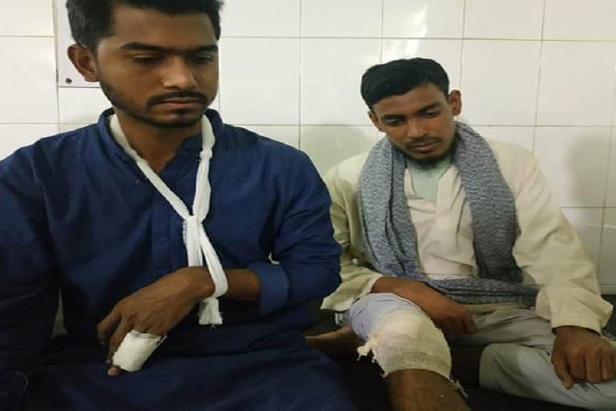 DUCSU VP comes under attack while protesting against CAB