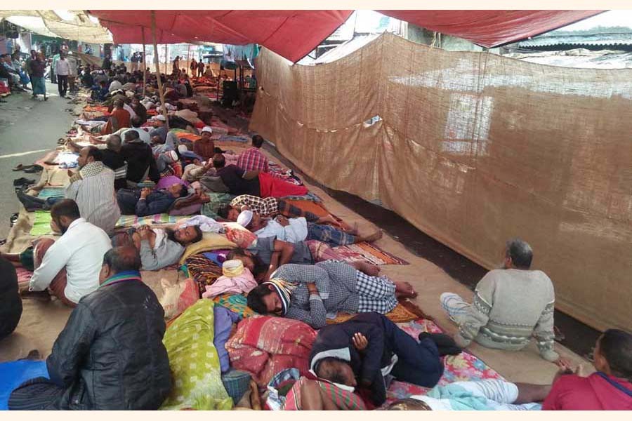 Khulna jute mills workers continue hunger strike unto death