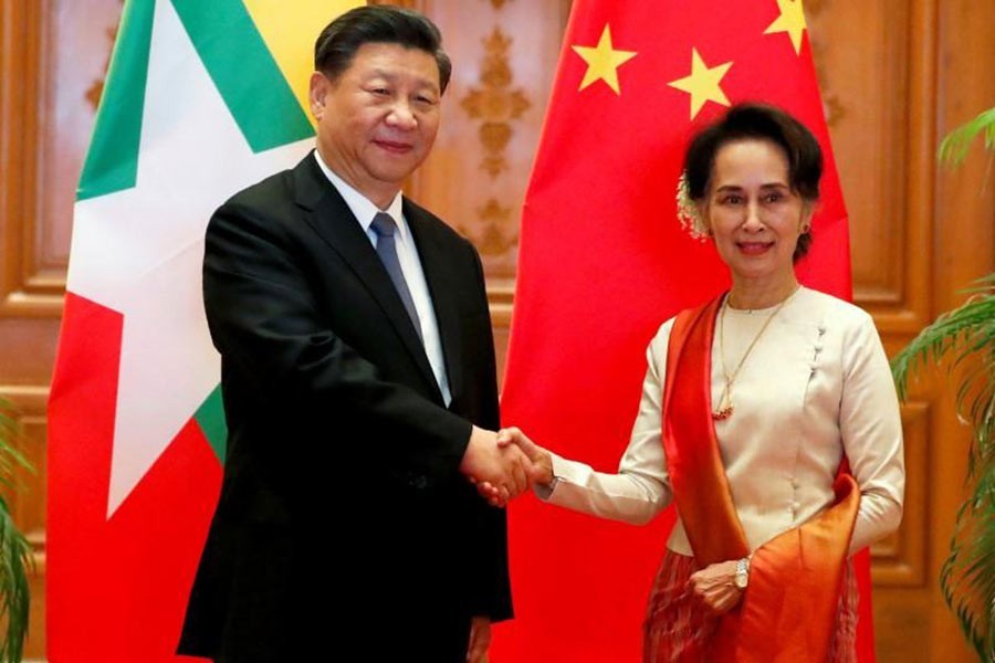 China exchanges visiting cards with Myanmar but Rohingya repatriation takes back seat