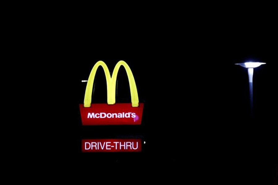 A McDonald's restaurant sign is seen, as the spread of the coronavirus disease (COVID-19) continues in Milton Keynes, Britain on March 23, 2020 — Reuters photo