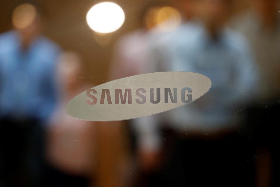The logo of Samsung Electronics is seen at its store in Seoul, South Korea on October 11, 2017 — Reuters/Files