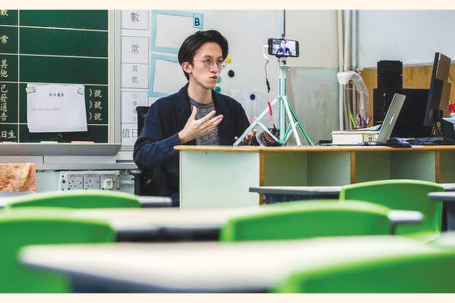 Learning online is a hard reality now	—Photo collected
