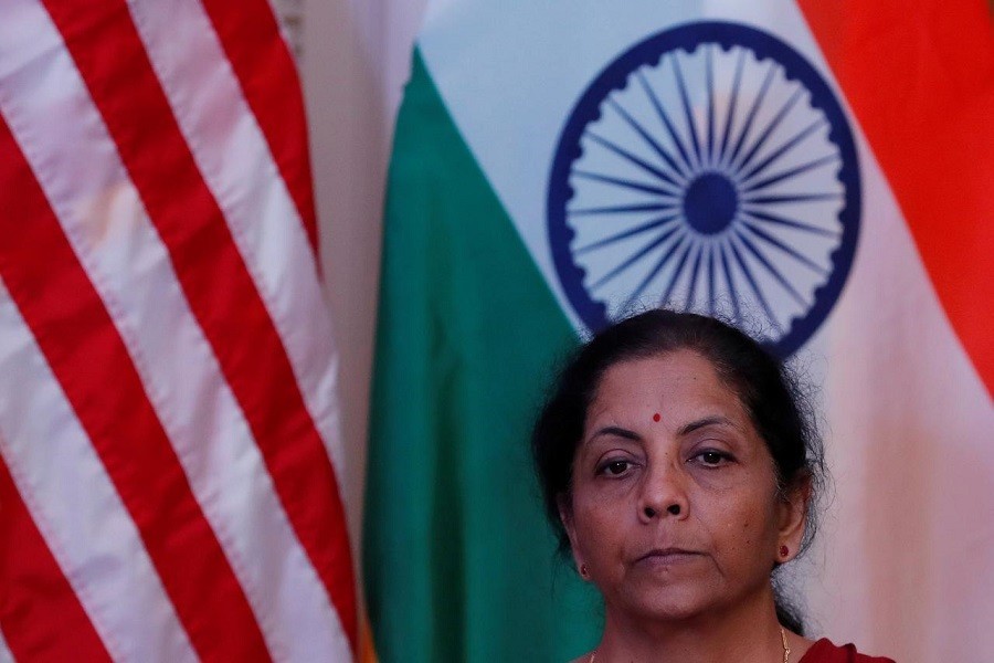 India's Finance Minister Nirmala Sitharaman attends a joint news conference with US Treasury Secretary Steven Mnuchin in New Delhi, India, November 01, 2019. — Reuters/Files