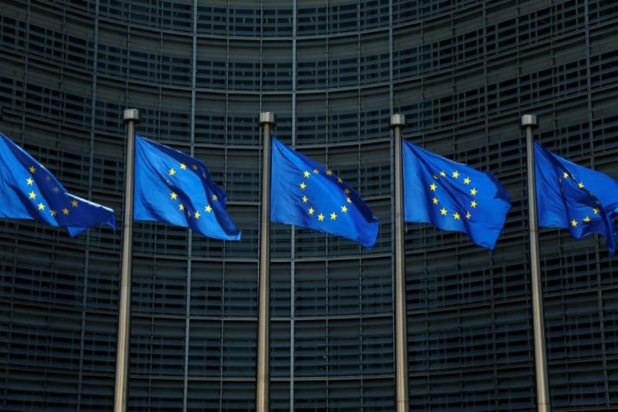 European Union flags flutter outside the EU Commission headquarters in Brussels, Belgium, June 14, 2017. — Reuters/Files