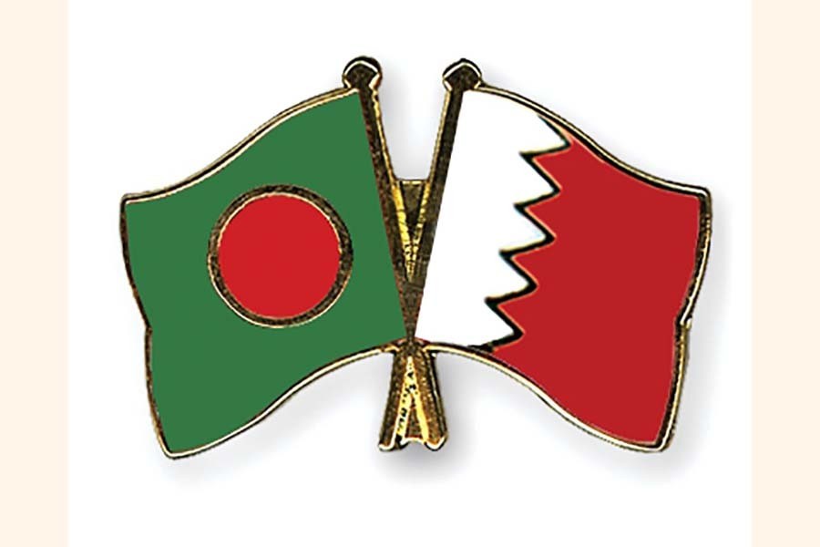 Bangladesh and India flags are seen cross-pinned in the image, symbolising friendship between the two nations. — Collected Photo