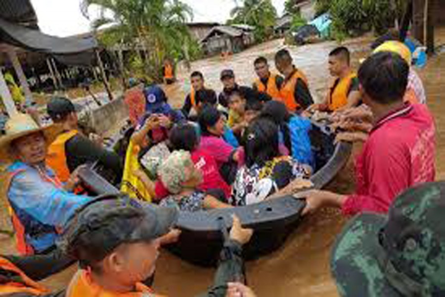 Flash floods kill two people in Thailand, storm moves for Myanmar