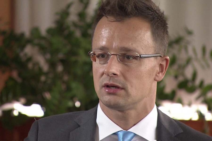 File photo of Peter Szijjarto, the Minister of Foreign Affairs and Trade of Hungary. (BBC)