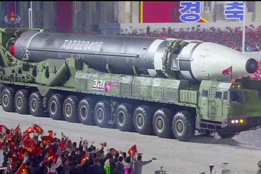 North Korea unveils 'monster' new intercontinental ballistic missile at parade