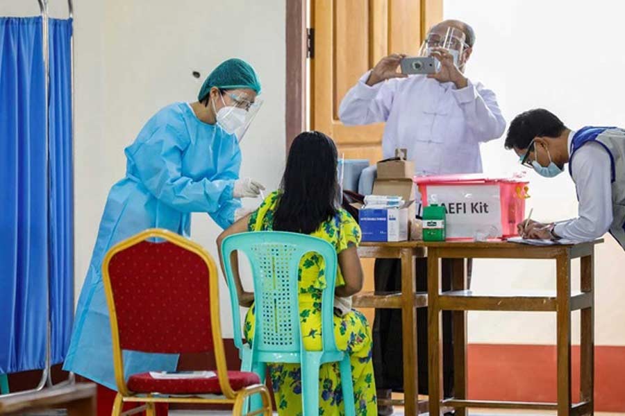 Myanmar launches COVID-19 vaccination drive
