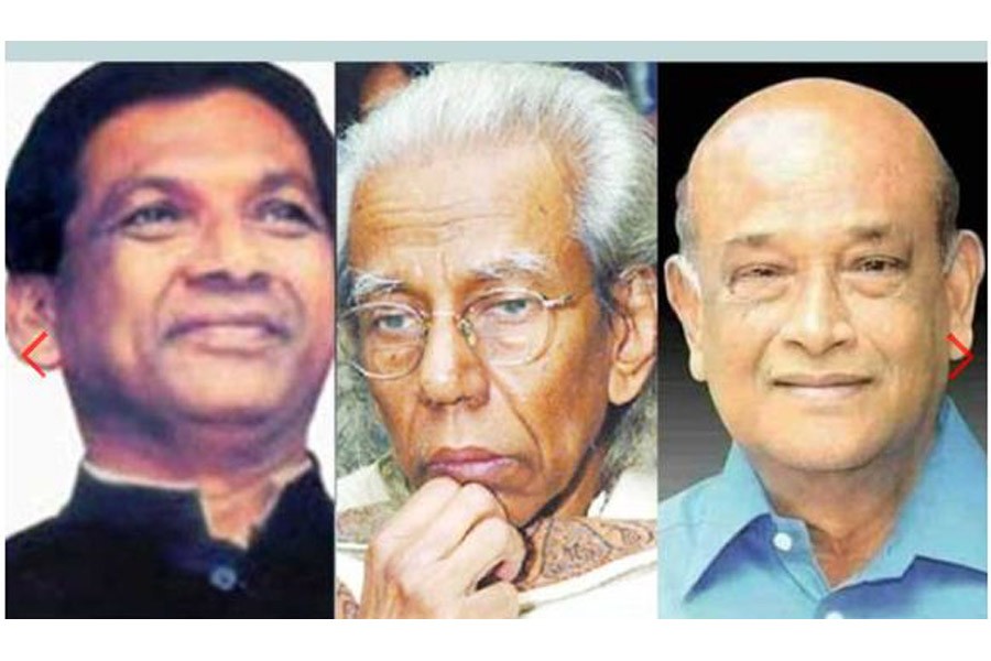 আহসানউল্লাহ মাস্টার, কবি মহাদেব সাহা, আখতারুজ্জামান চৌধুরী বাবু পাচ্ছেন স্বাধীনতা পুরস্কার।