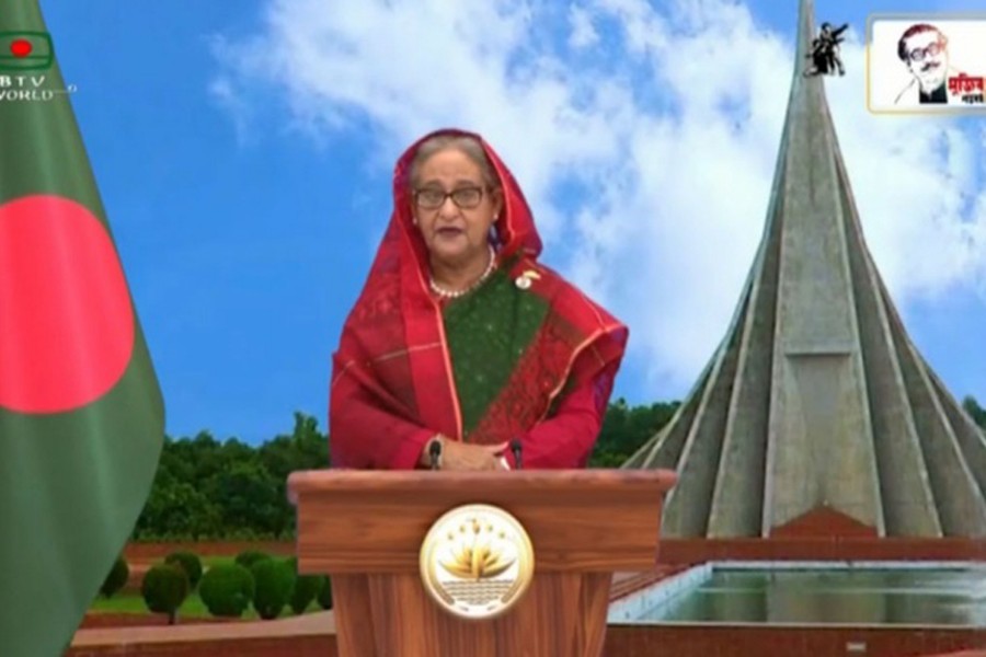 সুবর্ণজয়ন্তীতে সকল নাগরিককে নতুন করে শপথ নেওয়ার আহ্বান প্রধানমন্ত্রীর