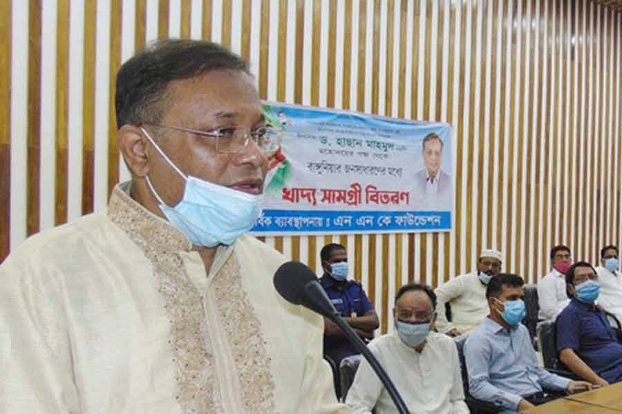 বিএনপি নেতাদের শুধু টিভিতেই দেখা যায়: হাছান মাহমুদ