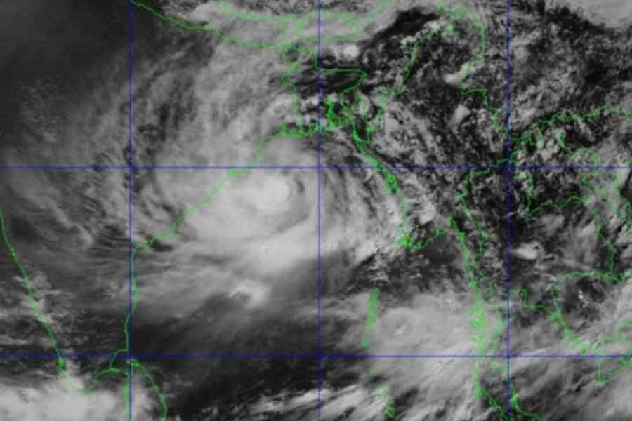 ঘূর্ণিঝড় ইয়াস-এর অবস্থানের সবশেষ স্যাটেলাইট চিত্র