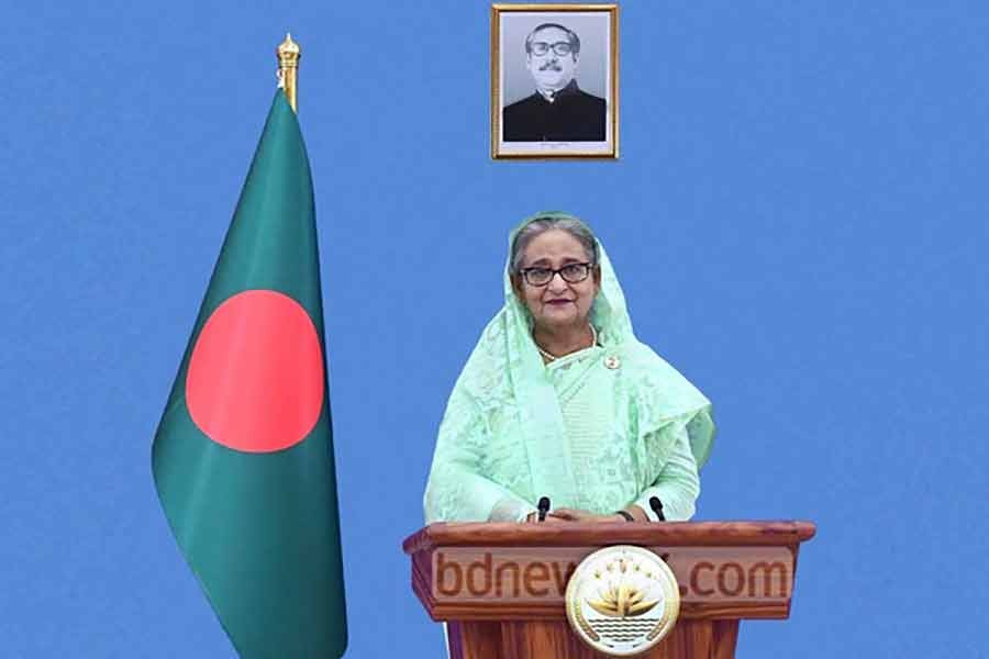 প্রধানমন্ত্রী শেখ হাসিনা। ছবি: পিএমও