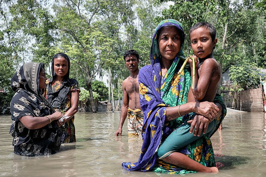 বাংলাদেশে বন্যা, ২০১৯। ছবি: ইউএনউইমেন এশিয়া