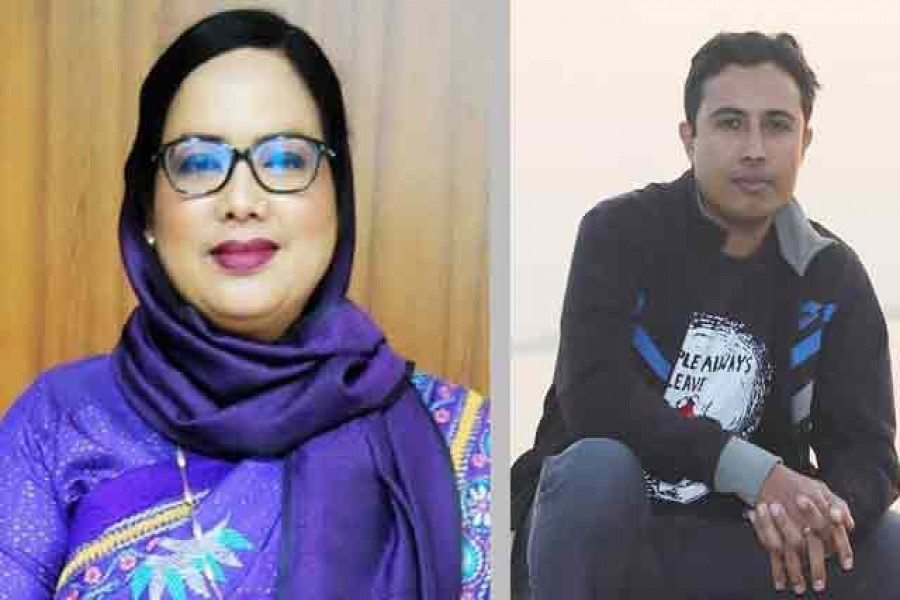 কুড়িগ্রামের সাবেক জেলা প্রশাসক (ডিসি) সুলতানা পারভীন ও সাংবাদিক আরিফুল ইসলাম