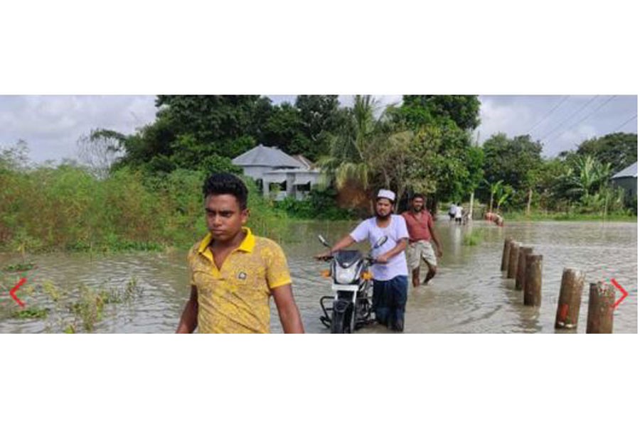ফরিদপুরে বন্যা পরিস্থিতির অবনতি,  অনেক পরিবার পানিবন্দি