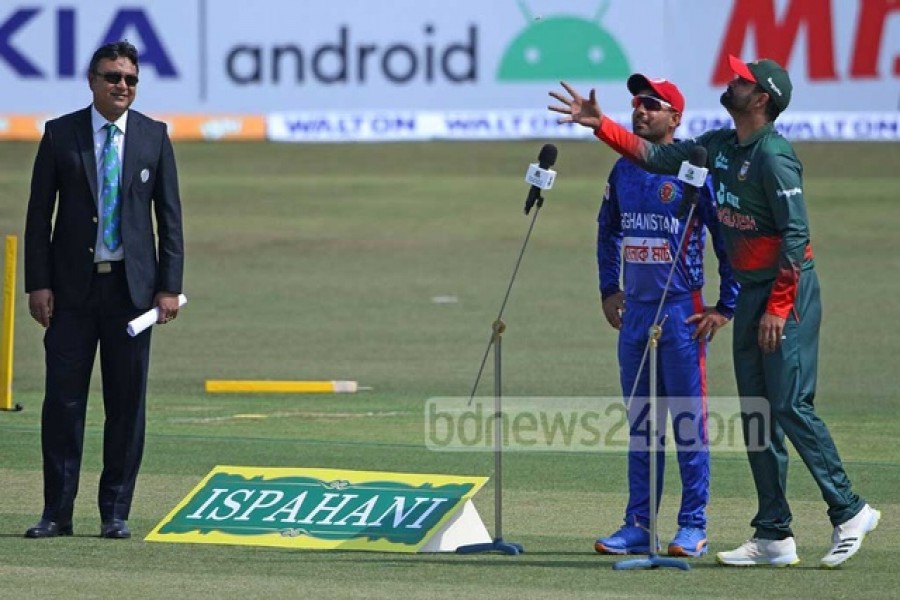 আফগানিস্তানের বিপক্ষে টস জিতে ব‍্যাটিংয়ে বাংলাদেশ