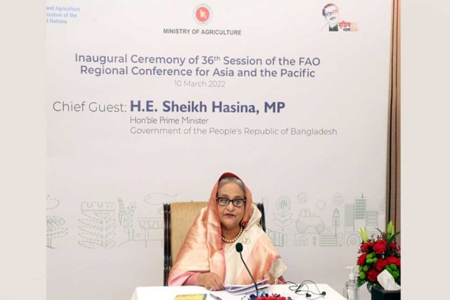 খাদ্য নিরাপত্তা নিশ্চিতে আঞ্চলিক সহযোগিতায় জোর প্রধানমন্ত্রীর