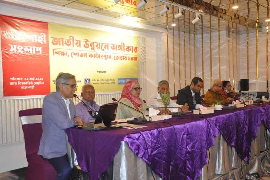 রাজশাহী অঞ্চলের উন্নয়ন হলেও জনসম্পৃক্ততার অভাব রয়েছে, সিপিডির সংলাপে বিশেষজ্ঞরা