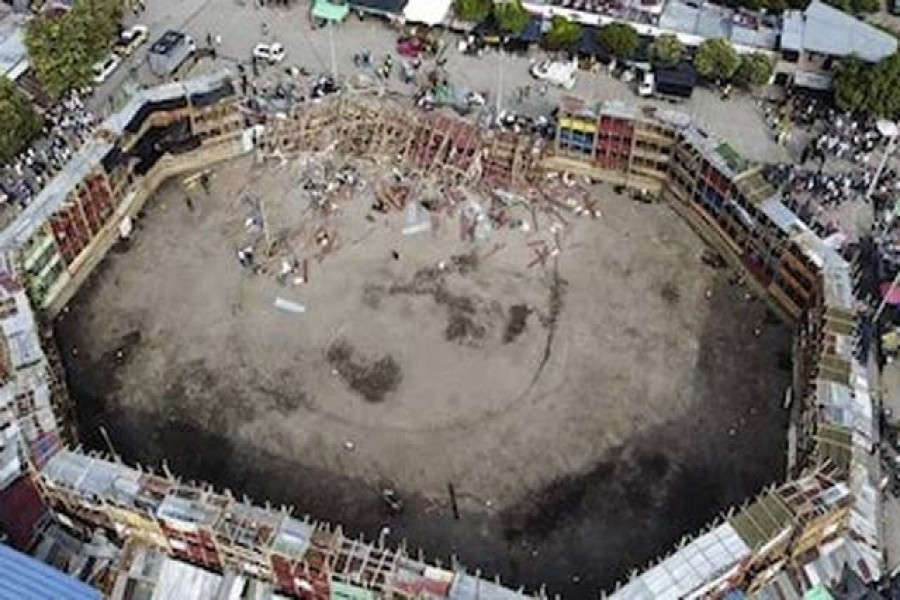 কলম্বিয়ায় ষাঁড়ের লড়াই চলাকালে স্টেডিয়ামের স্ট্যান্ড ধসে নিহত ৬