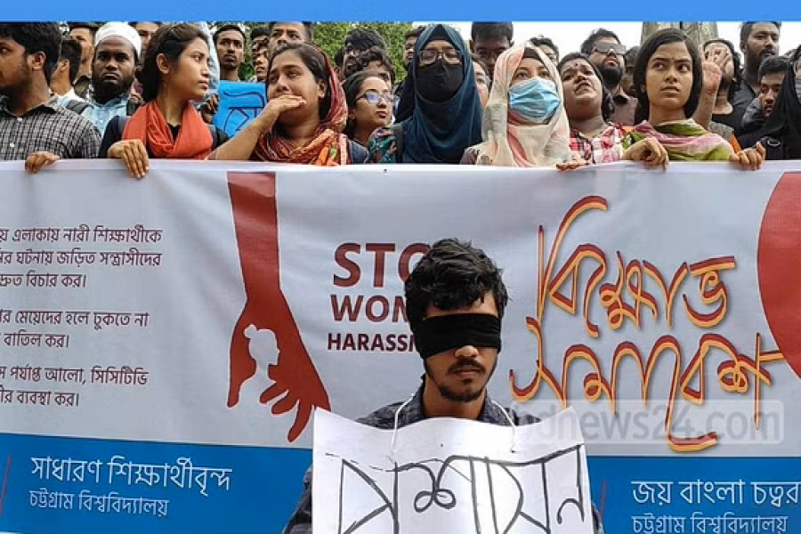 যৌন নিপীড়কদের গ্রেপ্তারের দাবিতে বিক্ষোভ।ফাইল ছবি