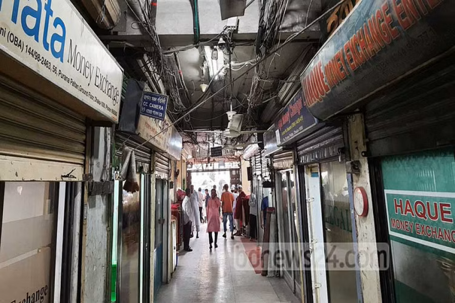 অস্থির ডলার বাজারে মানি এক্সচেঞ্জে ক্রেতা কম