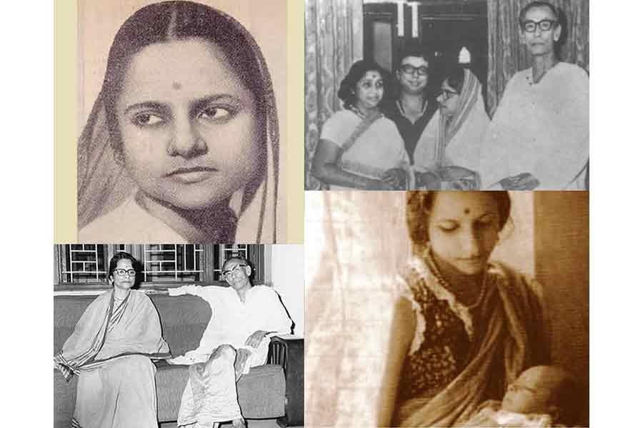 জীবনের বিভিন্ন পর্যায়ে মীরা দেব বর্মণ। ছবি: উইকিবায়ো.ইন/ কবি ও কাব্য।