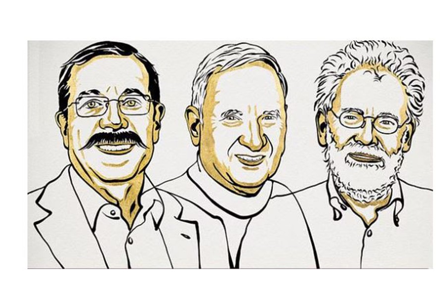 পদার্থবিদ্যার নোবেলজয়ী অ্যালেইন আস্পেক্ট, জন এফ ক্লজার এবং অ্যান্টন জেলিঙ্গার