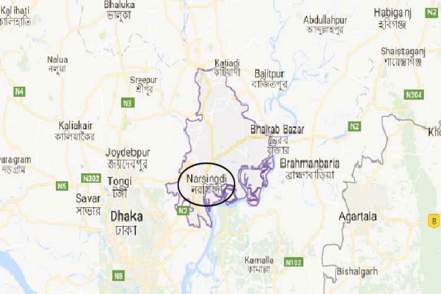 Two die in Narsingdi road mishap