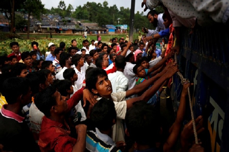 Up to 0.3 million people could flee to Bangladesh to escape violence in Myanmar’s Rakhine State, according to the World Food Programme. Reuters/Files