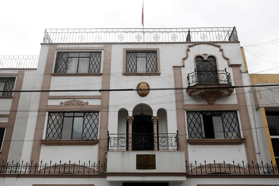 A view of the embassy of North Korea in Mexico City of Mexico on Thursday. -Reuters Photo