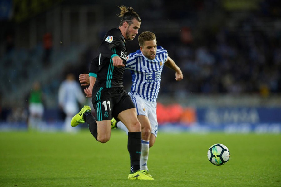 Bale has now scored six goals against Real Sociedad at the Anoeta. - Reuters photo