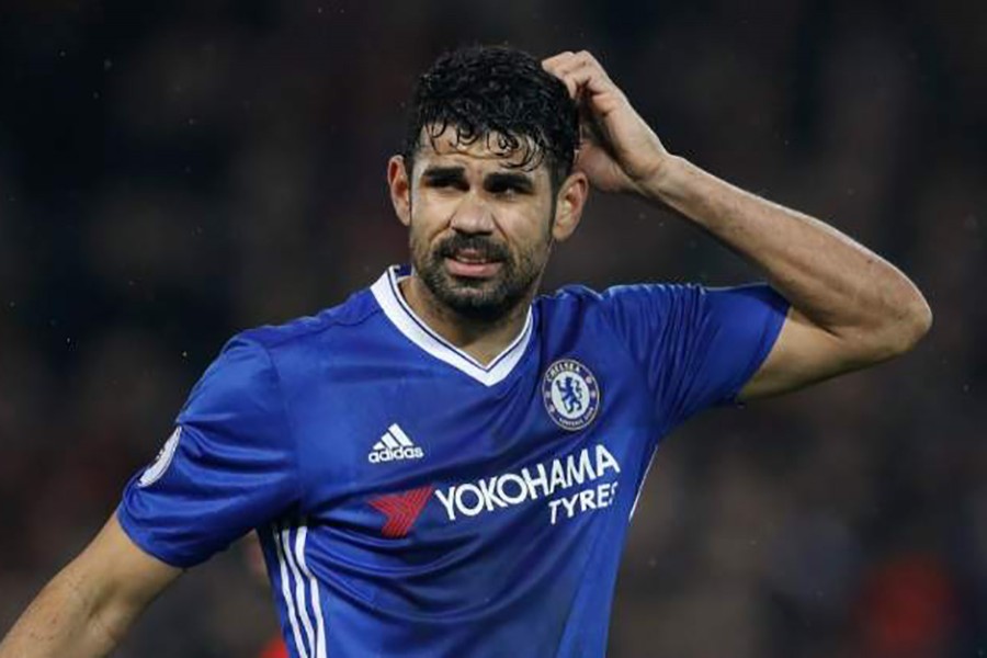 Costa was told by text message that he was not in Antonio Conte's plans for this season. - Reuters file photo