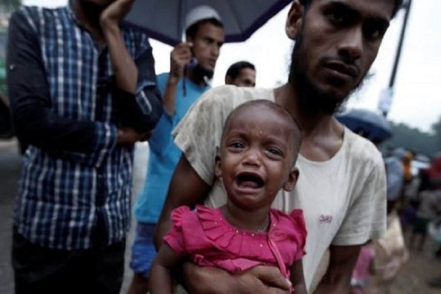 Rohingya refugees arrive at a camp in Cox's Bazar, Bangladesh. Photo: 28 September 2017. Reuters